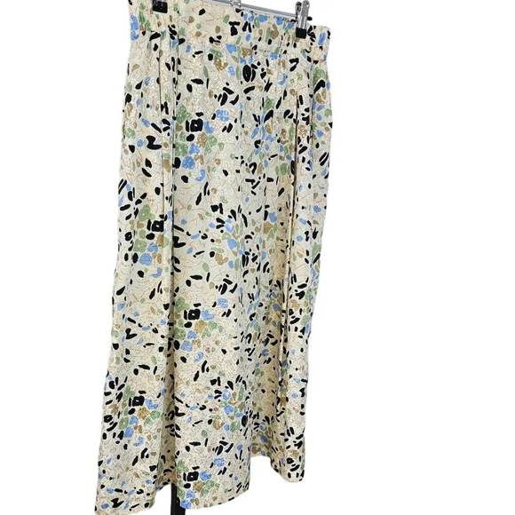 Marjorie Hamilton Womens Vintage Abstract Print Midi Skirt  Size 10 Pleated - Picture 7 of 10